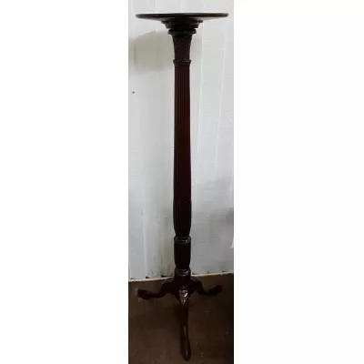 Antike Viktorianische Mahagoni Torchère Lampe ca. 1860