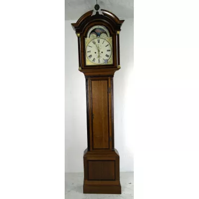 Antike britische Eichen Standuhr ca 1800