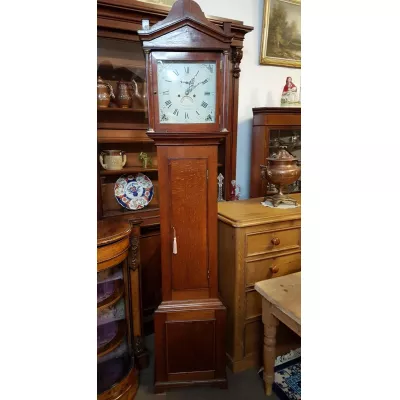 Antike original britische Eichen Standuhr ca 1820