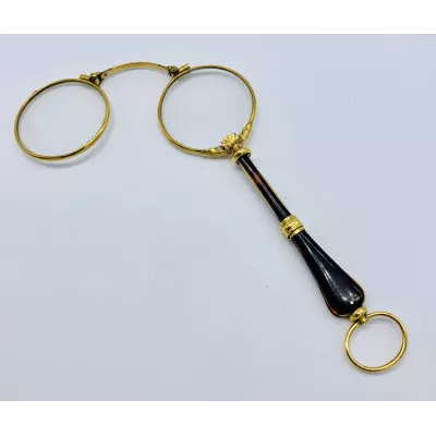 Viktorianisches Antikes 9 Karat Gold & Schildpatt Monokel ca. 1880