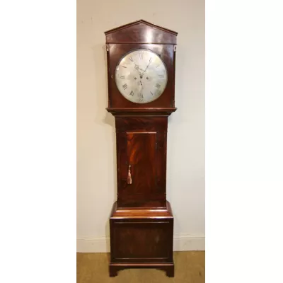 Antike britische Mahagoni Standuhr ca 19. Jh
