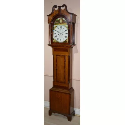 Antike Englische Mahagoni Devonshire Standuhr ca. 1800