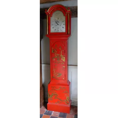 Georgianische antike Standuhr Massivholz lackiert ca 18. JH
