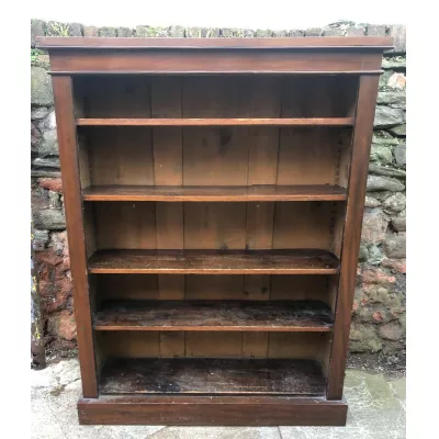 Englischer antiker Bücherschrank Nussbaum ca 19. jh
