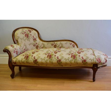 Viktorianische antike Mahagoni Chaiselongue britisch ca 1920