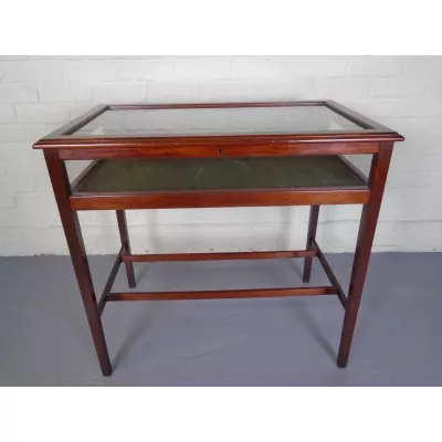 Edwardianischer antiker Mahagoni Beistelltisch Vitrinentisch ca 1905