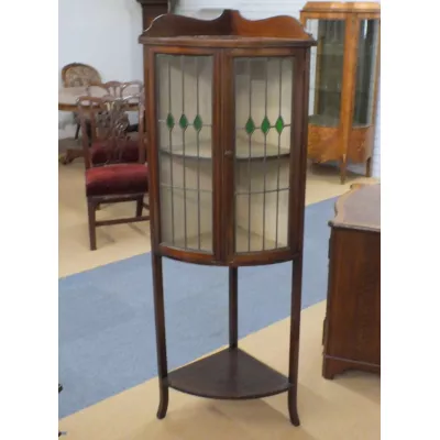 Edwardianische antike Mahagoni Vitrine ca 1890