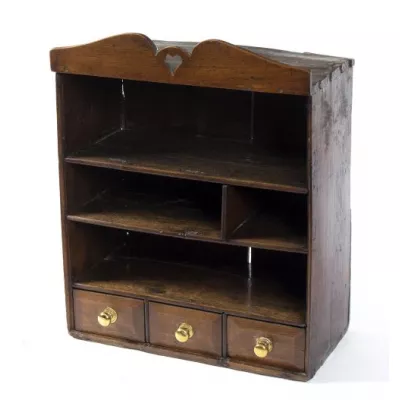 Antikes britisches Eichen Bücherregal 19. Jh