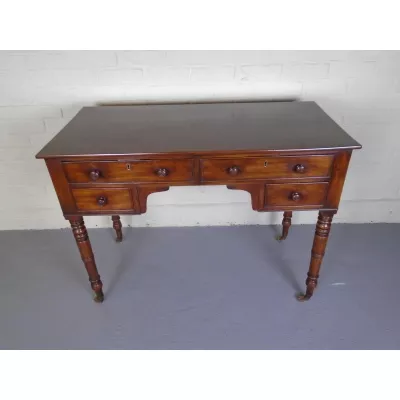 Antiker britischer Regency Mahagoni Schreibtisch ca 1810