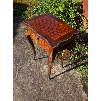Antiker britischer Massivholz Frisiertisch Beistelltisch ca 19. Jh