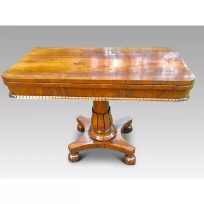 Antiker britischer Palisander Kartentisch ca 1840