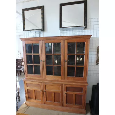 Antiker britischer Eichen Bücherschrank ca 1910