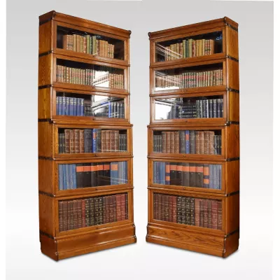 Antike britische Eichen Bücherschränke Globe Wernicke ca 1900