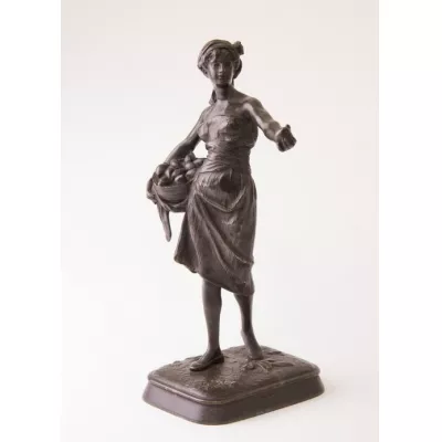 Antike französische Bronzefigur Skulptur ca 19. Jh