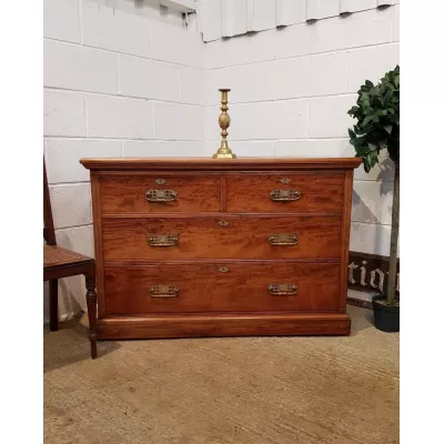 Edwardianische antike Kommode Satinholz Birke ca 1900