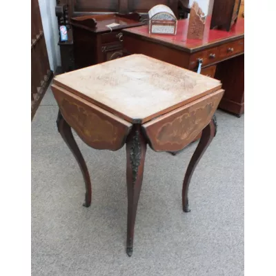 Französischer antiker Beistelltisch Massivholz ca 1900
