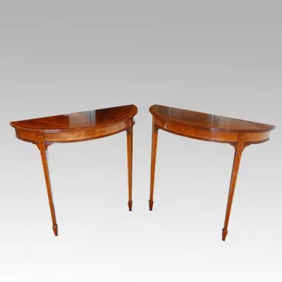 Edwardianische antike Mahagoni Beistelltische britisch ca 1890