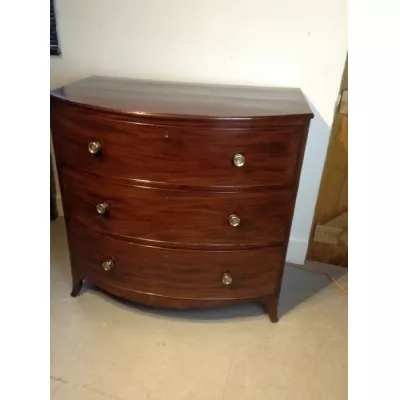 Antike britische Mahagoni Kommode Bowfront englisch ca 1810