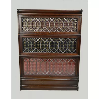 Antiker britischer Eichen Bücherschrank Globe Wernicke ca 1900