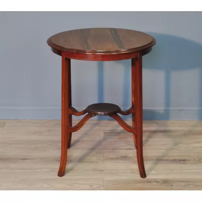 Edwardianischer Englischer Mahagoni Beistelltisch antik ca. 1900