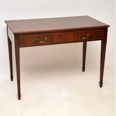 Antiker edwardianischer Mahagoni Schreibtisch britisch ca 1890