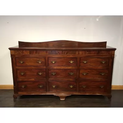 Antike britische Mahagoni Kommode Truhe ca 1800