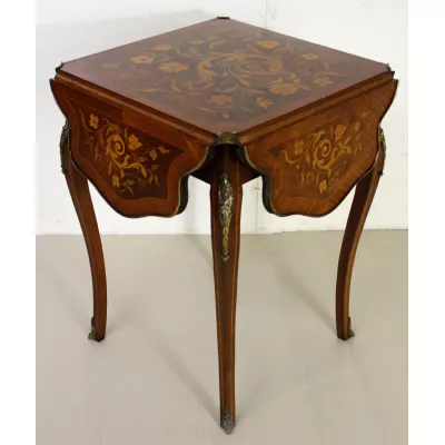 Antiker Englischer Palisander Mahagoni Klapptisch ca. 1890