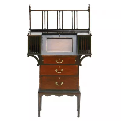 Arts & Crafts Antiker Englischer Mahagoni Sekretär ca. 1910