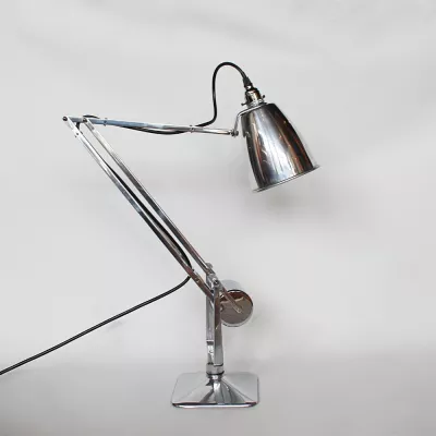 Antike Art Deco Tischlampe Tischleuchte Chrom britisch ca 1930