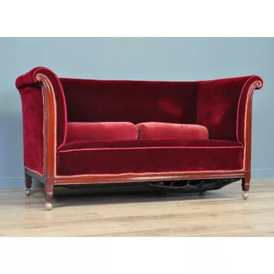 Antikes edwardianisches Sofa Stoffsofa englisch 1910