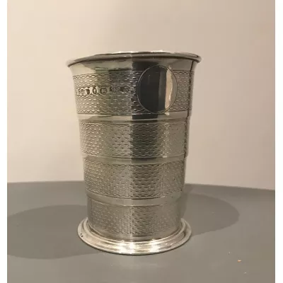 Antiker viktorianischer Silber Becher Trinkbecher englisch ca 1872