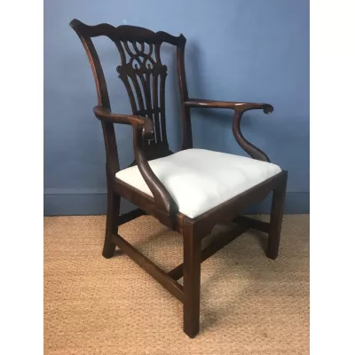 Antiker georgianischer Mahagoni Stuhl britisch ca 1770