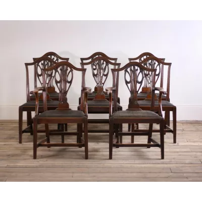 Antike britische Mahagoni Stühle Küchenstühle ca 1900