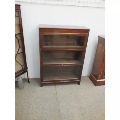 Antiker britischer Mahagoni Bücherschrank ca 1920