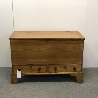 Georgianische antike Massivholz Truhe Kiste englisch ca 18. Jh