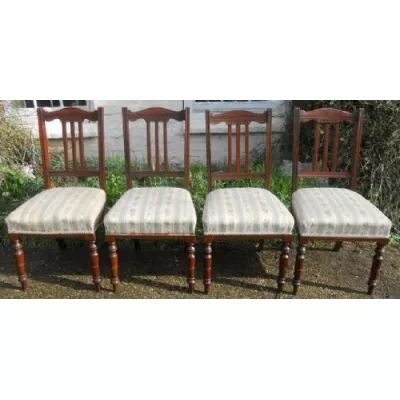 Antike edwardianische Mahagoni Stühle britisch ca 1900