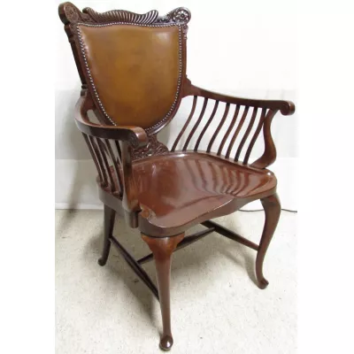 Viktorianischer britischer Mahagoni Stuhl original antik ca 1880