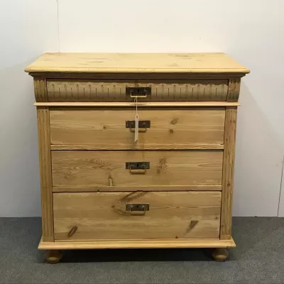 Antike dänische Weichholz Kommode Kiefer 1915