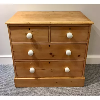 Antike britische Kommode Kiefer Weichholz viktorianisch ca 1880