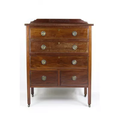 Edwardianische antike Mahagoni Kommode britisch ca 1910