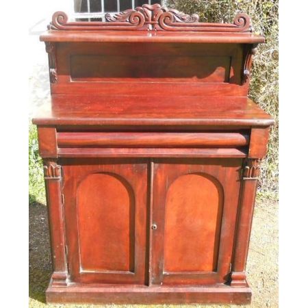 Viktorianisches antikes Mahagoni Sideboard Chiffonnier englisch ca 1850