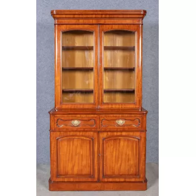 Antiker britischer Mahagoni Bücherschrank ca 1880