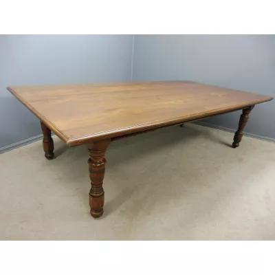 Antiker britischer Nussbaum Esstisch ca 1890