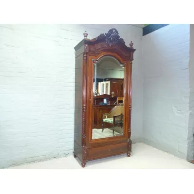 Antiker französischer Kleiderschrank Palisander ca 1880