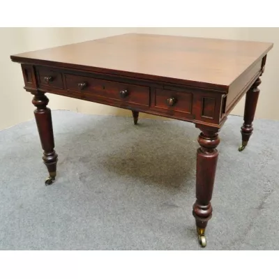 Regency Englischer Antiker ausziehbarer Mahagoni Schreibtisch ca. 1820