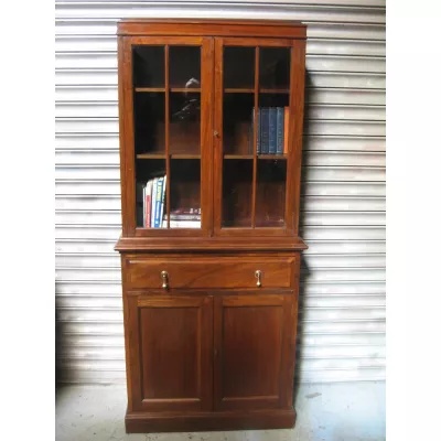 Antiker britischer Mahagoni Bücherschrank ca 1920