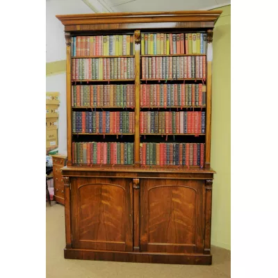 Viktorianischer britischer Palisander Bücherschrank antik ca 1870