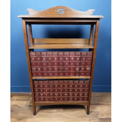 Antiker Arts & Crafts Bücherschrank Eiche englisch ca 1900