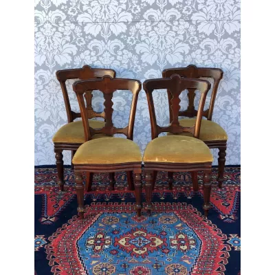 Viktorianische antike Mahagoni Stühle britisch ca 1880