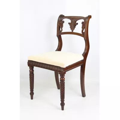 Regency Antiker Englischer Mahagoni Stuhl ca. 1820